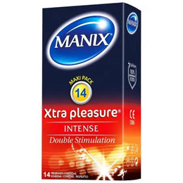 MANIX XTRA PLEASURE 12 PRESERVATIFS DOUBLE STIMULATION