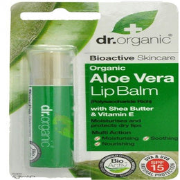 Dr. Organic Baume lèvres à l'aloe vera 5.7 ml - Parapharmacie en Ligne