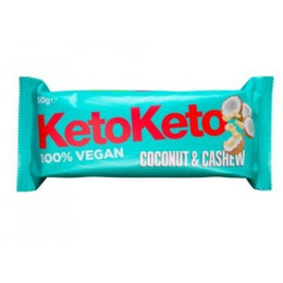 Keto Keto Barre noix de coco et noix de cajou 50g - Vegan - Parapharmacie en Ligne