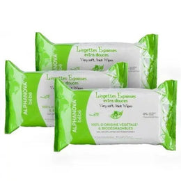 ALPHANOVA Lot 3 paquets de 72 lingettes biodégradables - Parapharmacie en Ligne