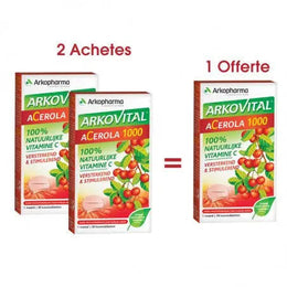 ARKOPHARMA Acerola 1000 2 Achtées + 1 Offerte - Parapharmacie en Ligne