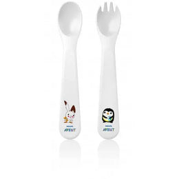 AVENT SET DE COUVERTS 12 M+ Cuillère - Fourchette