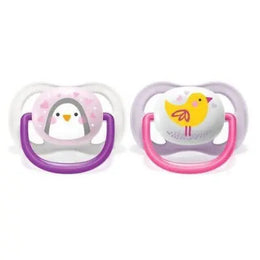 AVENT SUCETTE ULTRA AIR ANIMALS 0-6 MOIS SCF080/06 Poussin Pingouin - Parapharmacie en Ligne