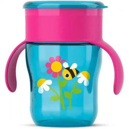 AVENT TASSE D'APPRENTISSAGE 9 MOIS + 260ML Rose SCF782 - Parapharmacie en Ligne