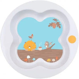BEBE CONFORT Assiette Dapprentissage Avec Couvercle +9mois Woodcamp - Parapharmacie en Ligne