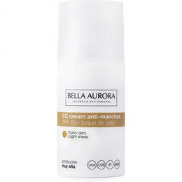 Bella Aurora CC crème anti-taches SPF50 Teinte Claire 30ml - Parapharmacie en Ligne