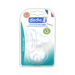 DODIE TETINE PLATE SENSATION+ ANTI COLIQUE D4 +6M LIQUIDE EPAIS X2 - Parapharmacie en Ligne