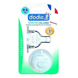 DODIE tétine PLATE SENSATION+ D2 (X2) - Parapharmacie en Ligne