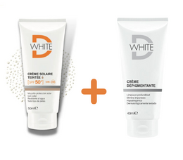 D-white Packs Crème solaire + Crème Depigmentant - Parapharmacie Bien-etre