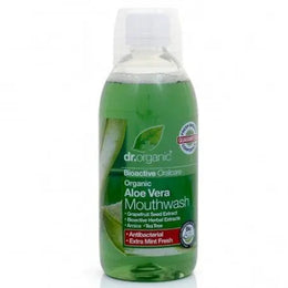 Dr. Organic Bain de bouche à l'aloe vera 500 ml - Parapharmacie en Ligne