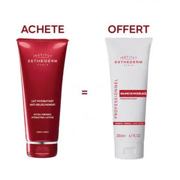 ESTHEDERM MINCEUR LAIT  HYDRATANT ANTI-RELACHEMENT  200 ML Achete + ESTHEDERM  BAUME DE MODELAGE  200 ML Offert