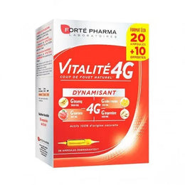 FORTE PHARMA VITALITÉ 4 G DYNAMISANT 30 AMPOULES FORMAT ÉCO (20 + 10 OFFERTES)