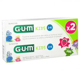 GUM COFFRET KIDS DENTIFRICE FLUORÉ 2-6 ANS LOT DE 2 X 50 ML