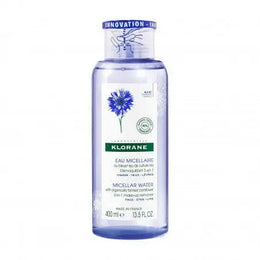 Klorane - Eau micellaire démaquillante au Bleuet issu de culture BIO - Visage, Yeux, Lèvres 400 ml - Parapharmacie en Ligne