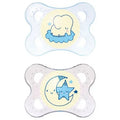 MAM SUCETTE NIGHT 0-6 MOIS SILICONE BLEU