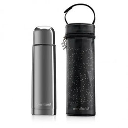 Miniland Deluxe thermos silver 500ml + sac isotherme  89255