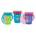 NUBY Gobelet anti-goutte Magic 360° imprimé en PP à Anses et couverle 240ml  +6mois  -NV0414001