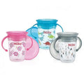 NUBY Gobelet anti-goutte Magic 360° imprimé en Tritan à Anses et couverle 240ml  +6mois -NV0414019