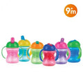 NUBY Gobelet en PP à Anses et Bec rigide et fermeture à clik couvercle 240ml  +6mois -ID10302