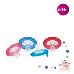 NUBY Sucette 100% silicone  Natural Flex Cerise   6-18m  ID5787MACSN