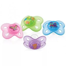 NUBY Sucette Mini Brites Ovale classique avec picots de massage  6-18 mois ID5797MFSM