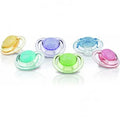 NUBY Sucette en silicone orthodontique avec picots de massage et boite de rangement en PP   0-6m+   NT67522SOSN