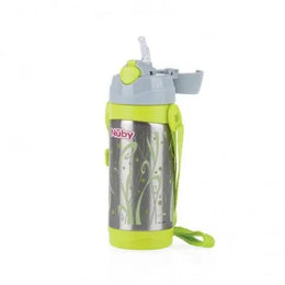 NÛBY THERMOS IMPRIMÉ GEO PAILLE EN SILOCONE 360ML  ID10264