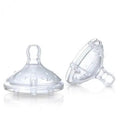 Nûby Lot de 2 tétines de remplacement Softflex en Silicone débit 3 vitesses 1-2-3 (Bib Col Large) Réf : ID0018
