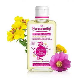 Puressentiel Huile de soin bio beauté de la peau Immortelle / Rose musquée -100ml