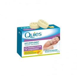 QUIES PASTILLES À SUCER ANTI-RONFLEMENT GOÛT MIEL CITRON 12 PASTILLES