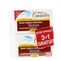 ROGE CAVAILLES LOT DE 3 SAVON FLEUR DE COTON +1 OFFERT