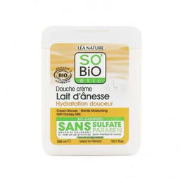 SO BIO DOUCHE CRÈME DOUCEUR ET SOIN AU LAIT D'ÂNESSE 300ML