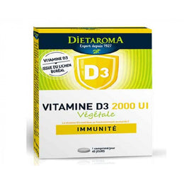 Parapharmacie en Ligne Dietaroma Vitamine D3 2000UI Vegetale 40comprimes Dietaroma Parapharmacie en Ligne