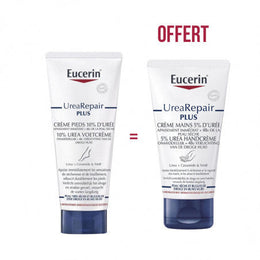 EUCERIN CRÈME PIEDS 10% D'URÉE 100ML ACHETE + EUCERIN CREME MAINS 5% D' UREE Offert