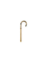 Canne bambou poignet courbe en bois chataigne