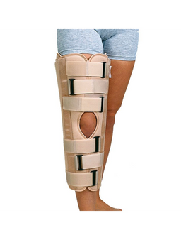 ATTELLE D'IMMOBILISATION DU GENOU -ORLIMAN- 50CM-BEIGE