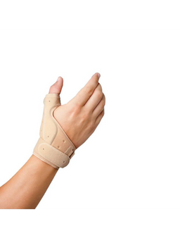 Attelle immobilisatrice de pouce respirant