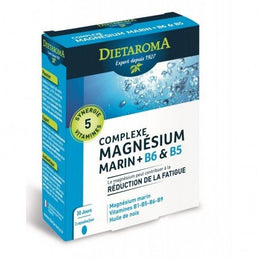 Dietaroma Complexe Magnésium marin + B6 & B5 30 capsules - Parapharmacie en Ligne