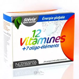 NUTRISANTE 12 VITAMINES + 7 OLIGO-ELEMENTS 24 COMPRIMES