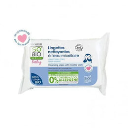 SO BIO Baby LINGETTES NETTOYANTES À L'EAU MICELLAIRE - 70