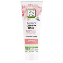 SO’BiO SHAMPOOING DOUX LAIT D' AMANDE ET PROTÉINES DE RIZ - CHEVEUX DOUX 250 ML