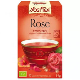 YOGI TEA Rose 17x 2g ( Hibiscus, fleurs de camomille, fleurs de sureu, pétales de rose rouge, fleurs de lavande)